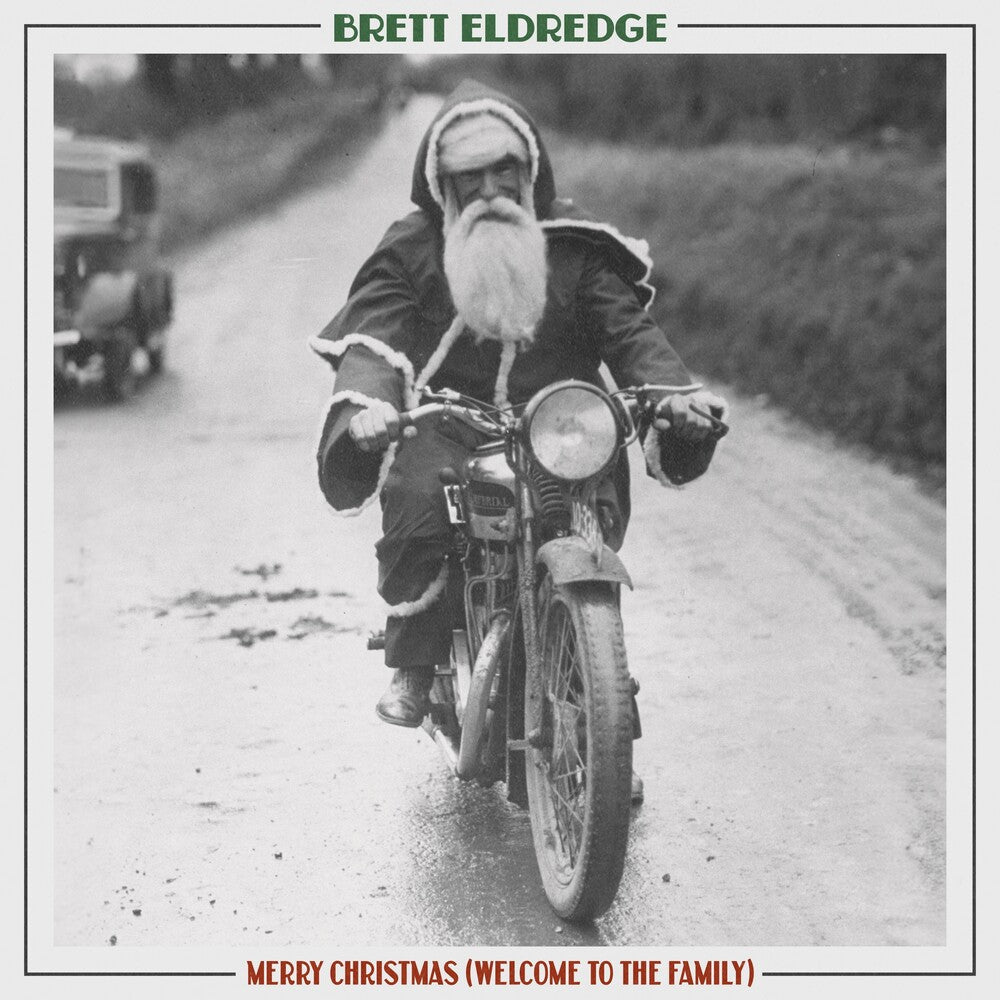 the album cover for Brett Eldredge - Merry Christmas (Welcome To The Family) [Colored Vinyl]