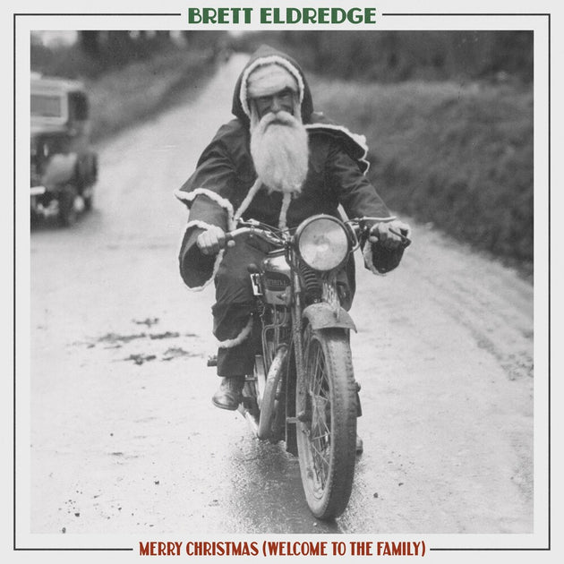 the album cover for Brett Eldredge - Merry Christmas (Welcome To The Family) [Colored Vinyl]