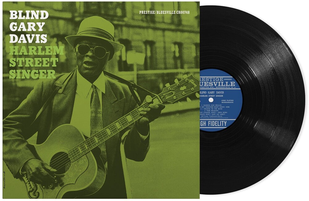 the album cover for Reverend Gary Davis - Harlem Street Singer (Bluesville Acoustic Sounds Series) -  [LP]