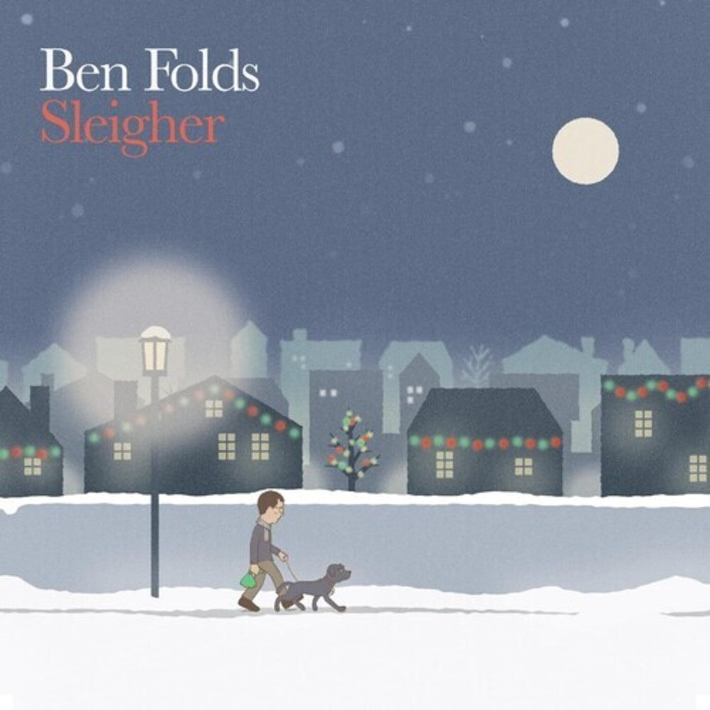the album cover for Ben Folds - Sleigher [Indie Exclusive Signed Green LP]