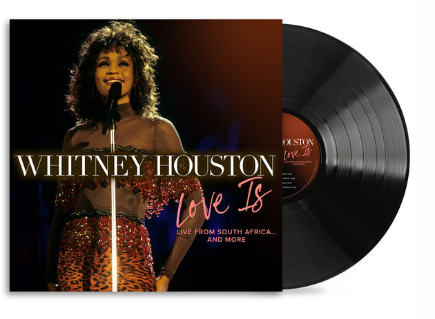 the album cover for Whitney Houston - LOVE IS "Live From South Africa" and more [RSD Black Friday 2024]