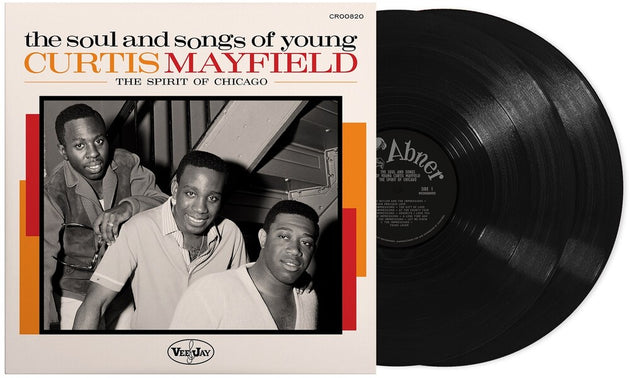 the album cover for Various Artists - The Soul And Songs Of Young Curtis Mayfield: The Spirit Of Chicago [RSD Black Friday 2024]