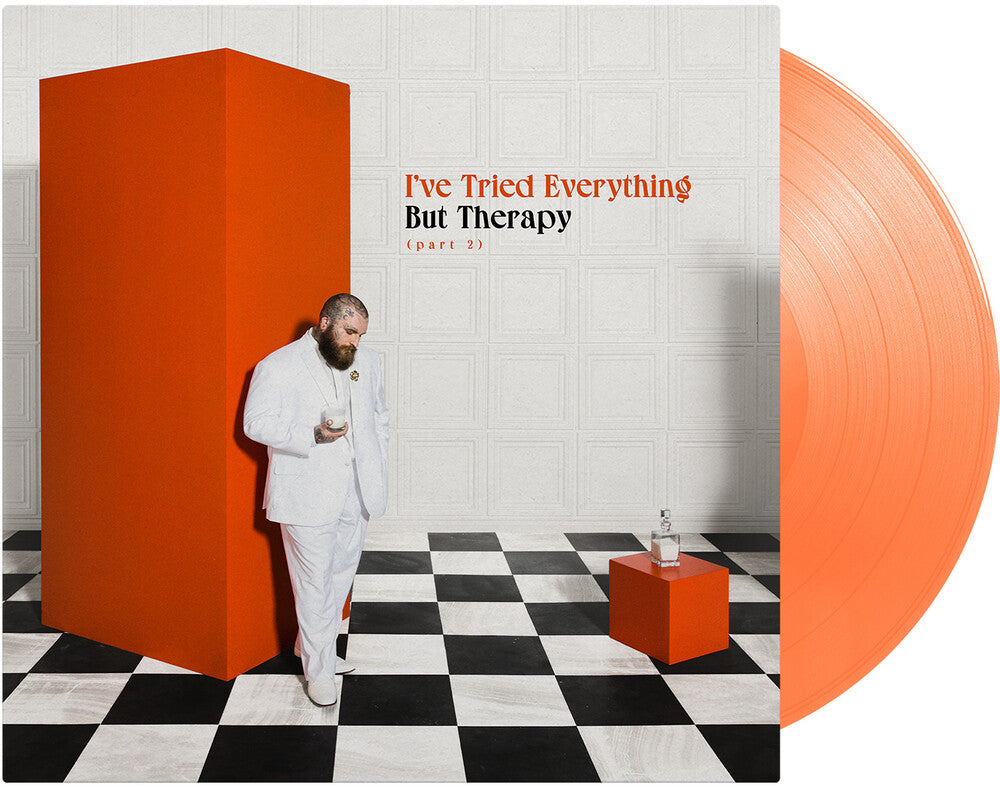 the album cover for Teddy Swims - I've Tried Everything But Therapy (Part 2) [Solid Tangerine Colored LP]