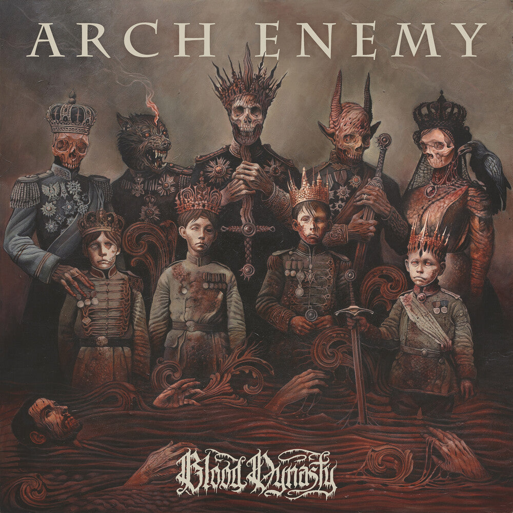 the album cover for Arch Enemy - Blood Dynasty [Indie exclusive Milky white]