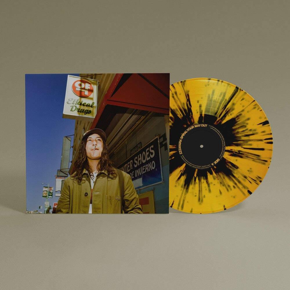 the album cover for Zzzahara - Spiral Your Way Out [Indie Exclusive] (Blk) [Colored Vinyl] [Limited Edition] [180 Gram]