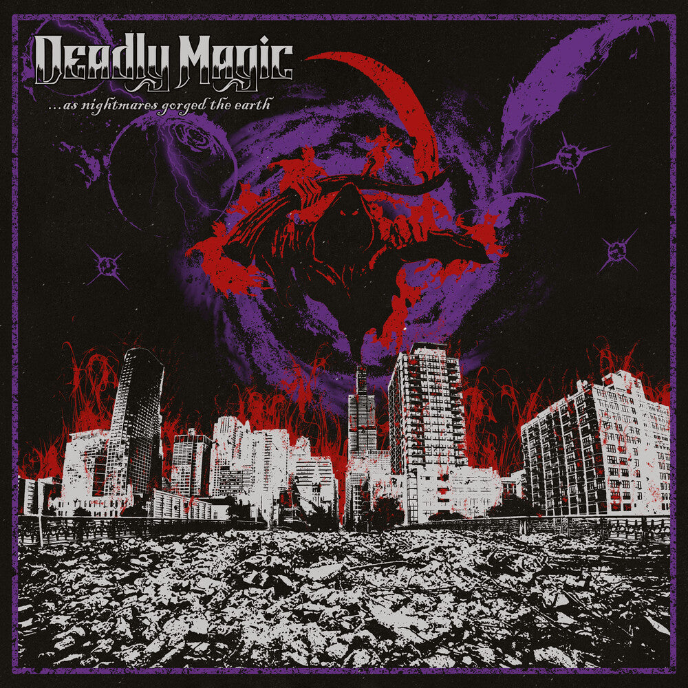 the album cover for Deadly Magic - As Nightmares Gorged The Earth (Aus)