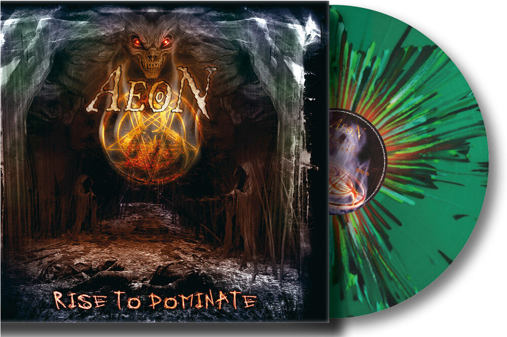 the album cover for Aeon - Rise To Dominate - Limited Edition [Colored Vinyl] (Grn)