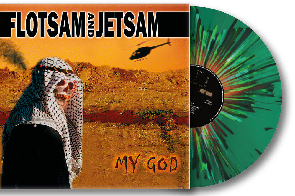 the album cover for Flotsam & Jetsam - My God - Limited Edition [Colored Vinyl] (Gate) (Grn) [Indie Exclusive]
