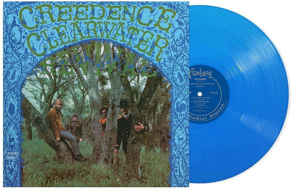 the album cover for Creedence Clearwater Revival - Creedence Clearwater Revival (Remastered 2025) -  [opaque sky blue vinyl]