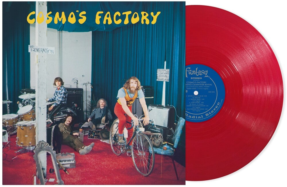 the album cover for Creedence Clearwater Revival - Cosmo's Factory (Remastered 2025) -  [opaque apple red vinyl]