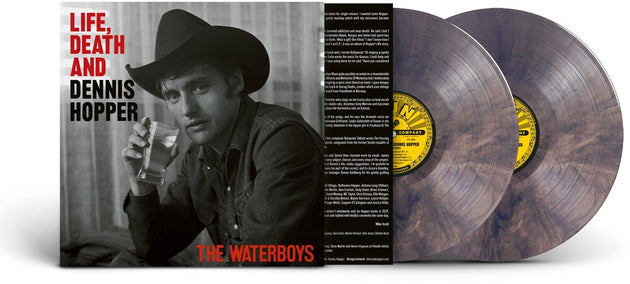 the album cover for Waterboys - Life Death And Dennis Hopper [Indie Exclusive Psychedelic Waves 2 LP]
