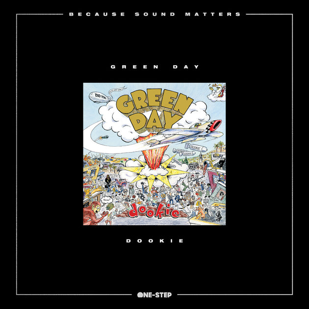 the album cover for Green Day - Dookie [Indie Exclusive][One Stop Vinyl Pressing]