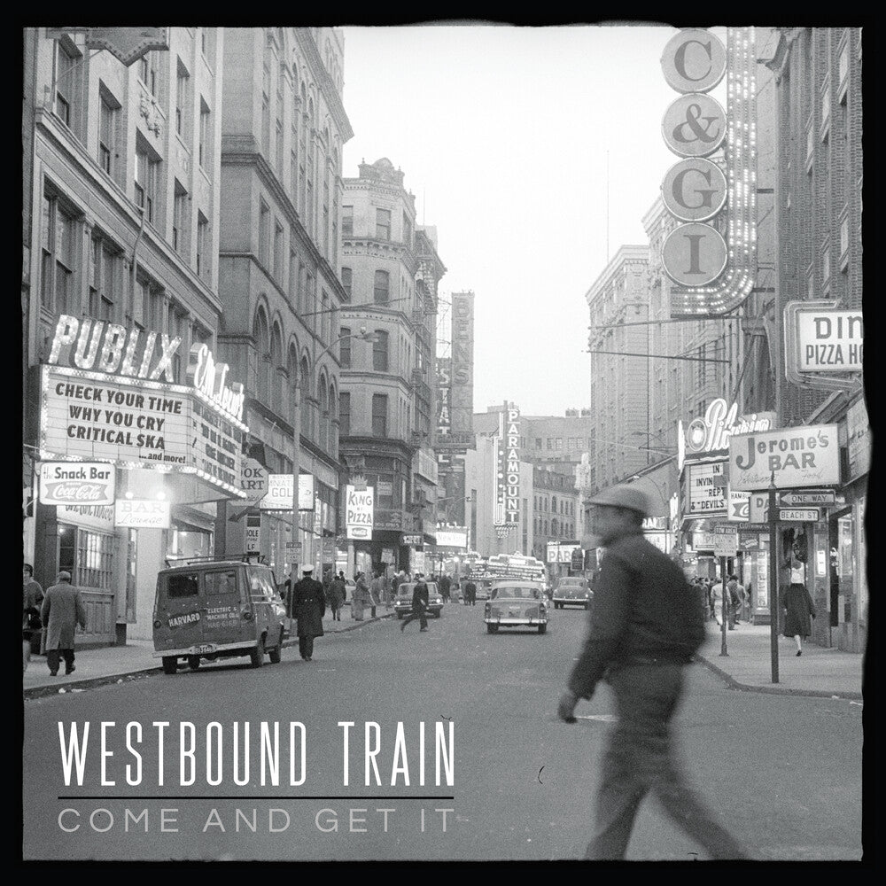 the album cover for Westbound Train - Come & Get It - Gold Flake & Smoke Color Vinyl