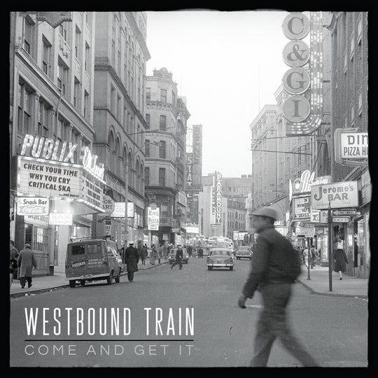 the album cover for Westbound Train - Come & Get It - Gold Flake & Smoke Color Vinyl