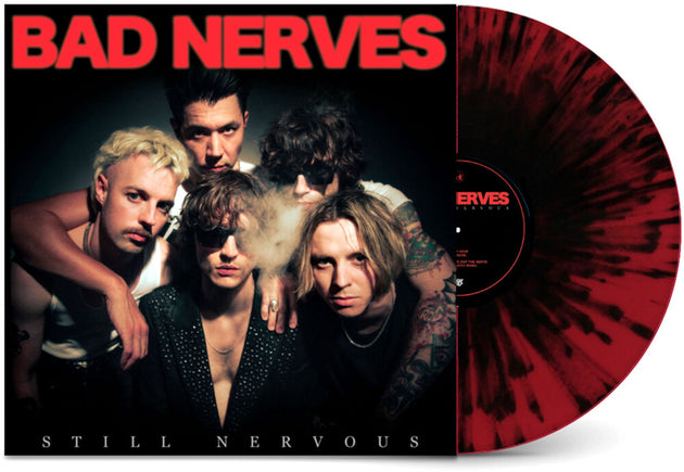 the album cover for Bad Nerves - Still Nervous - [ Red/Black Splatter	]