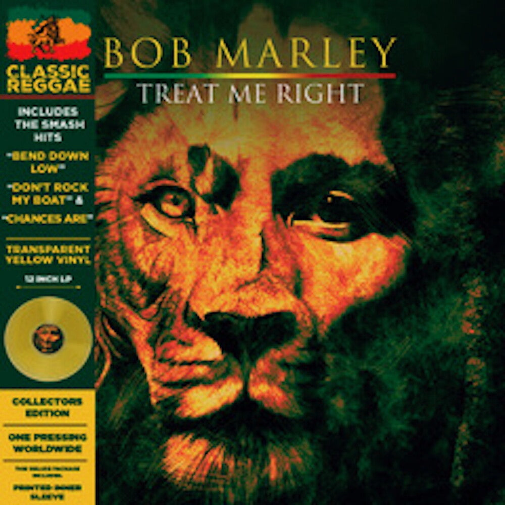 the album cover for Bob Marley - Treat Me Right [Colored Vinyl] [Deluxe] [Limited Edition] (Ylw) [Remastered]