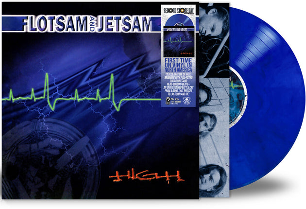 the album cover for Flotsam & Jetsam - High (Blue) [Colored Vinyl] [Limited Edition] [Record Store Day]