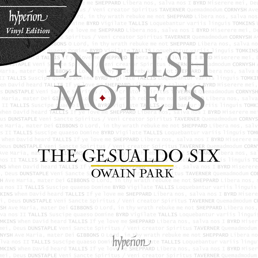 the album cover for Gesualdo Six /Owain Park - English Motets [Reissue]