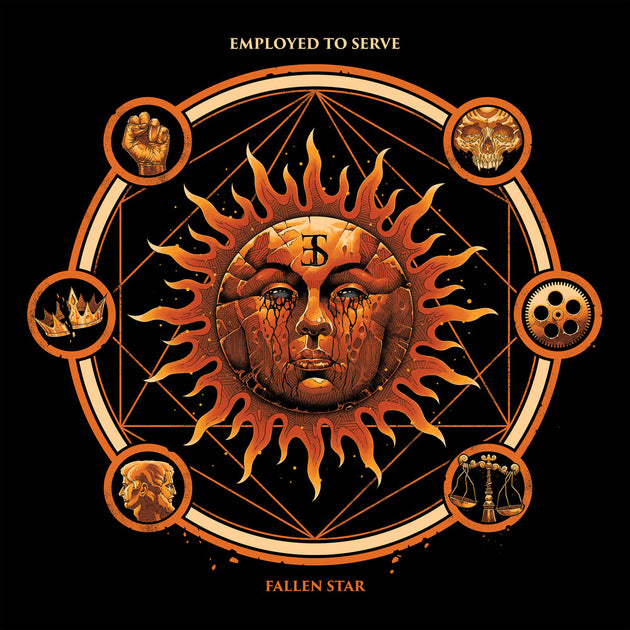 the album cover for Employed To Serve - Fallen Star - Sunburst