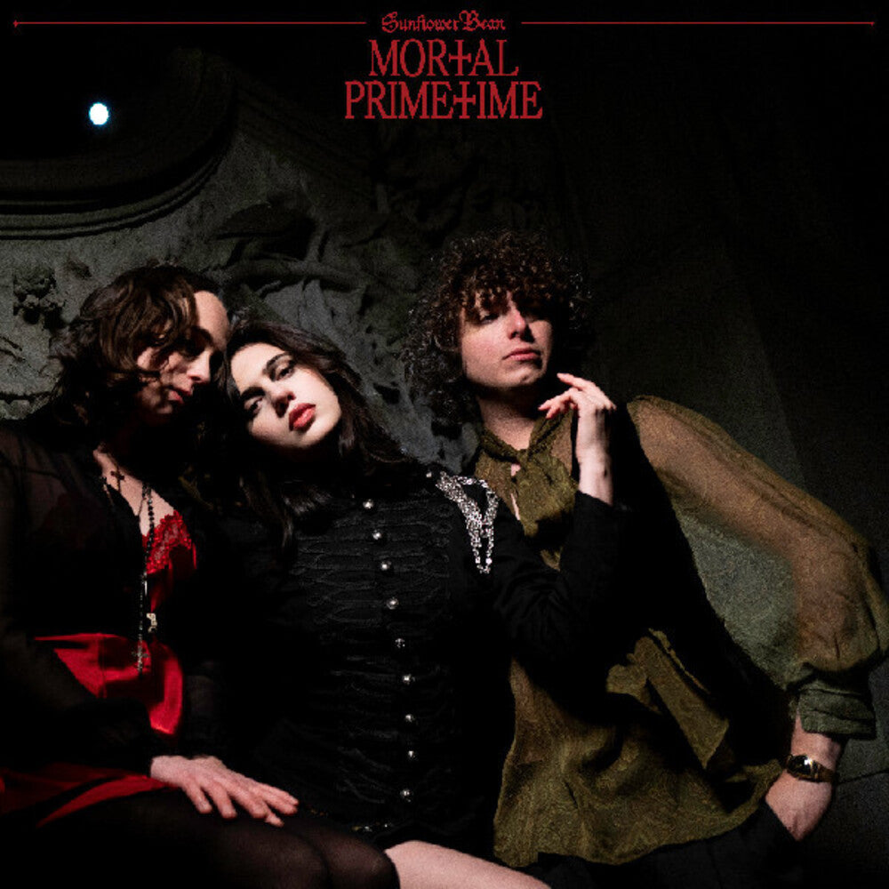 the album cover for Sunflower Bean - Mortal Primetime [Transparent Red Vinyl]