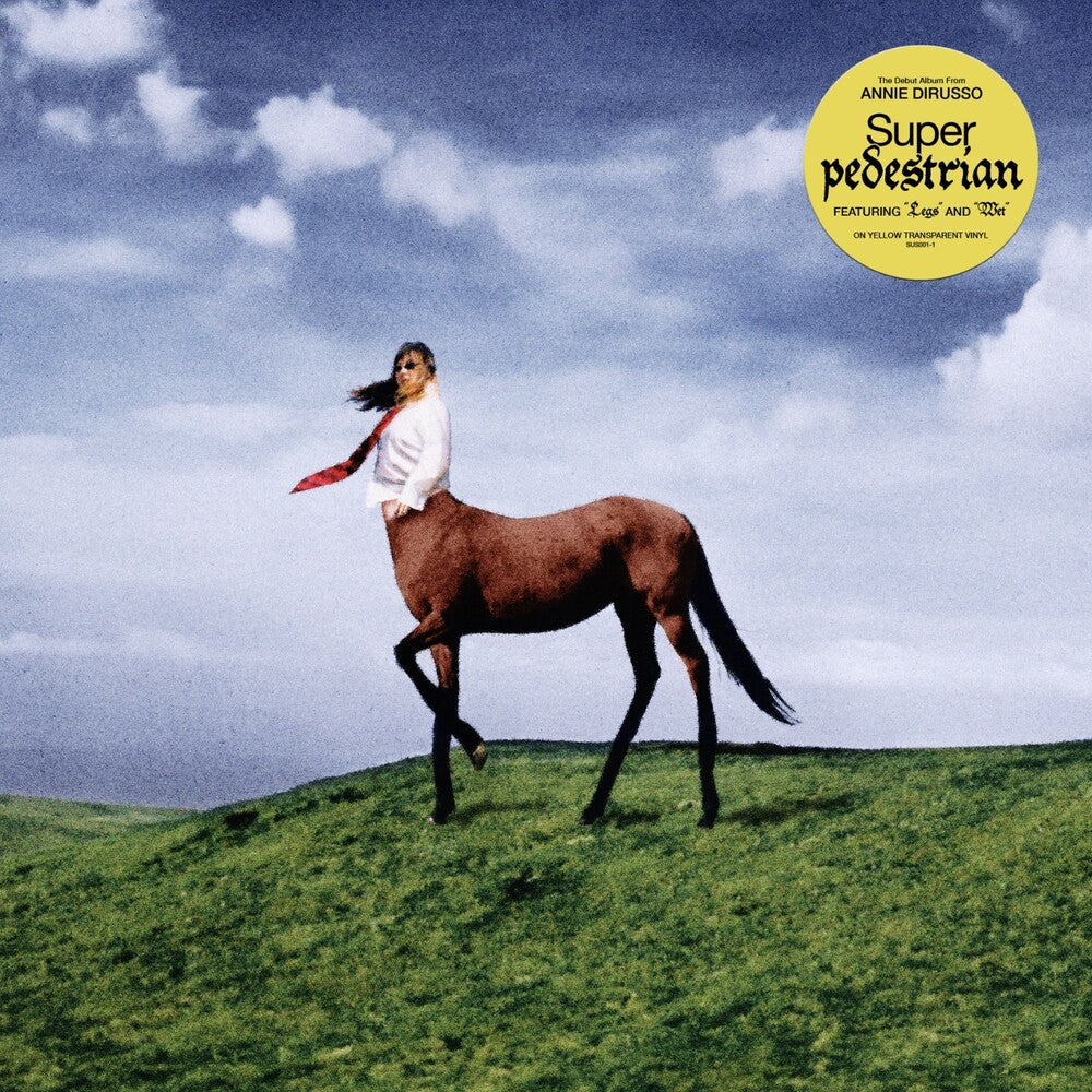 the album cover for Annie DiRusso - Super Pedestrian [Transparent yellow LP]