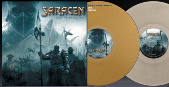 the album cover for Saracen - Vox In Excelso - Gold/Silver [Colored Vinyl] (Gol) (Slv)