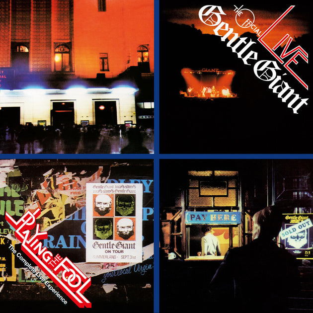 the album cover for Gentle Giant - Playing The Fool - The Complete Live Experience