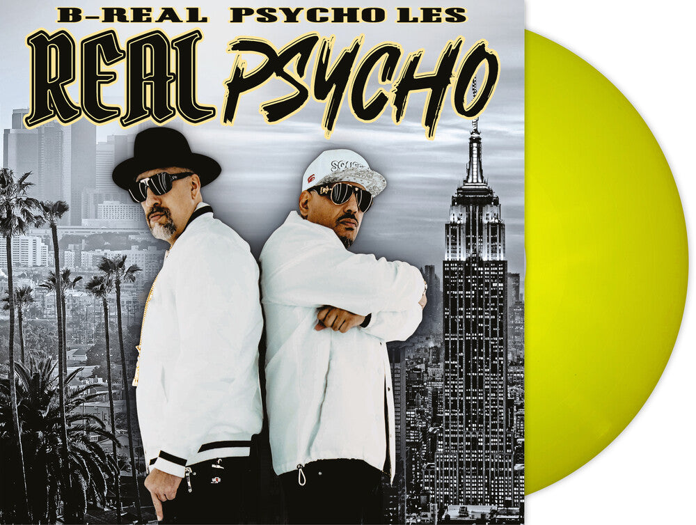 the album cover for B-Real & Psycho Les - Real Psycho - Limited Edition [Limited Edition] (Ylw) [Indie Exclusive]