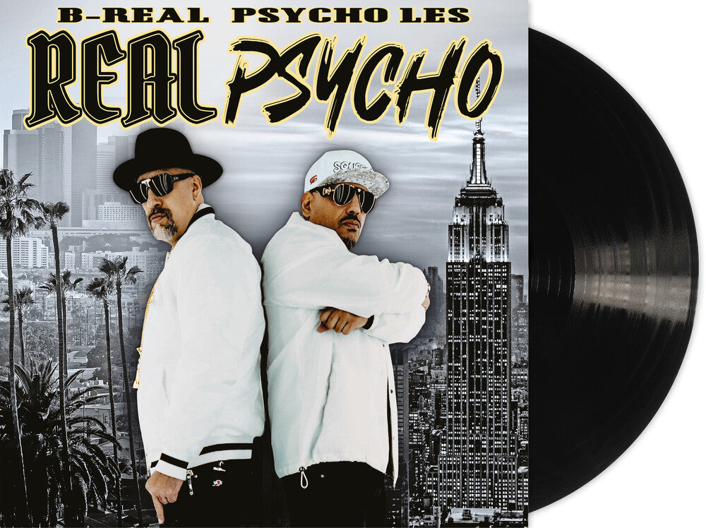 the album cover for B-Real & Psycho Les - Real Psycho