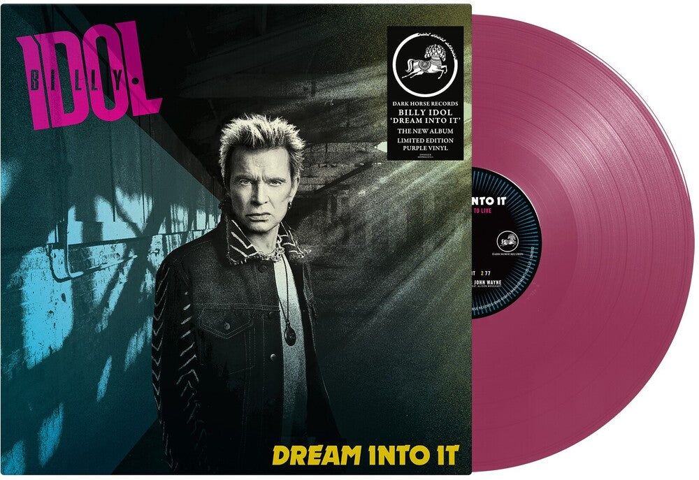 the album cover for Billy Idol - Dream Into It [Indie Exclusive Purple LP]