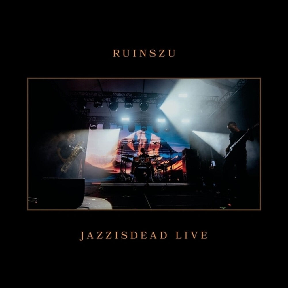 the album cover for Ruinszu - Jazzisdead Live - 180gm Numbered Orange Vinyl with OB Strip