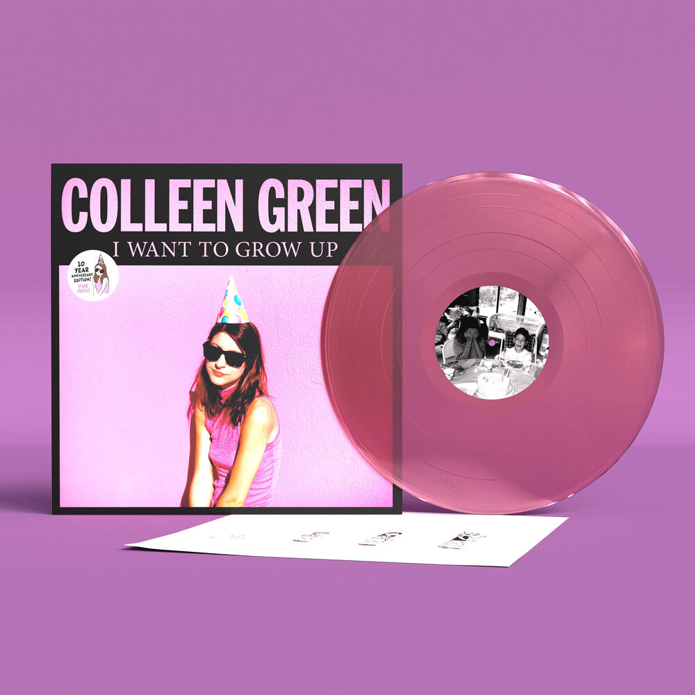 the album cover for Colleen Green - I Want To Grow Up [Colored Vinyl] (Pnk) (Aniv)