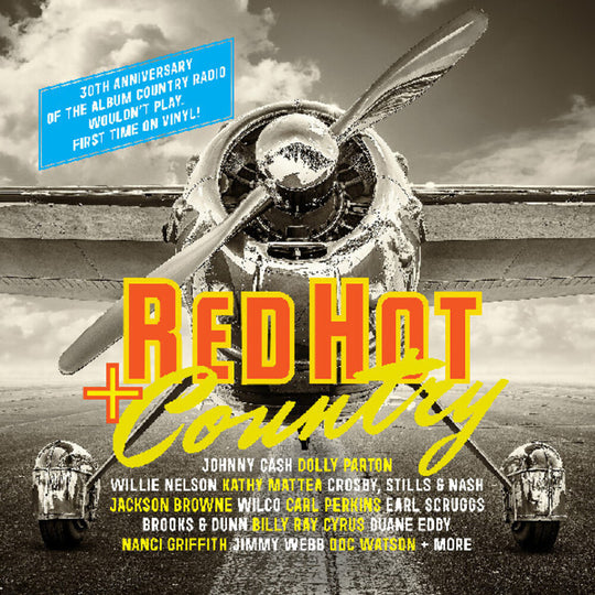 the album cover for Red Hot & Country / Various (Cvnl) (Uk) - Red Hot & Country / Various [Clear Vinyl] (Uk)