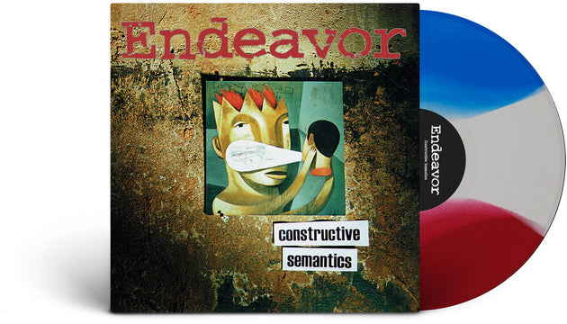 the album cover for Endeavor - Constructive Semantics (Blue) [Colored Vinyl] (Red) (Wht)
