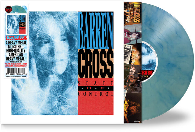 the album cover for Barren Cross - State Of Control [Colored Vinyl] [Limited Edition] [Remastered]