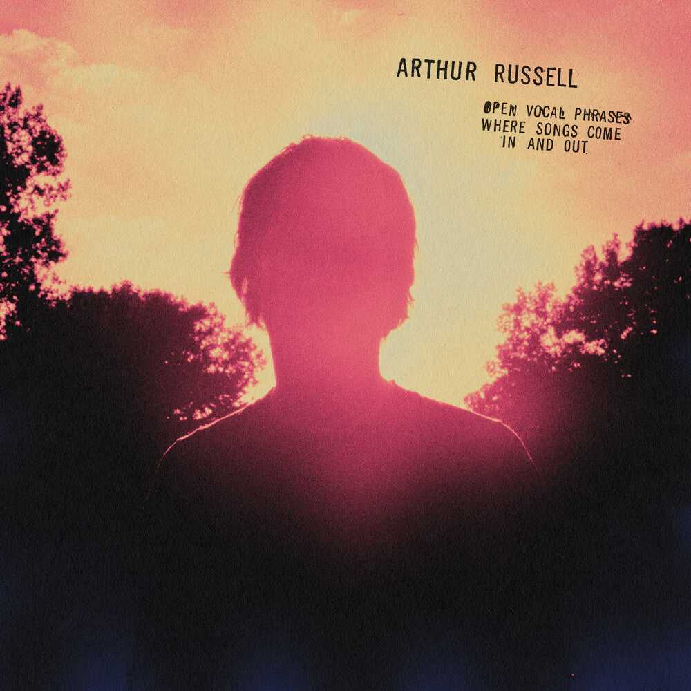 the album cover for Arthur Russell - Open Vocal Phrases Where Songs Come In And Out
