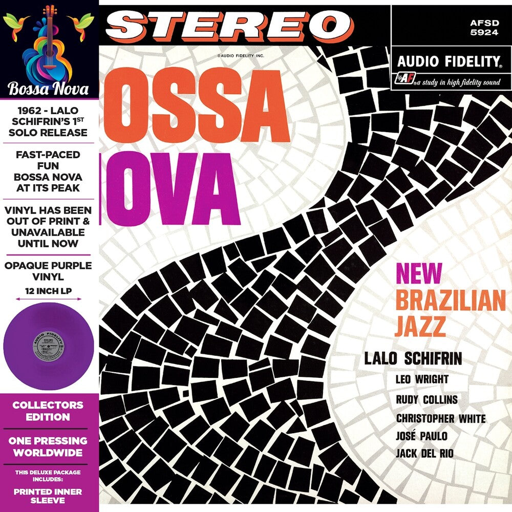 the album cover for Bossa Nova - New Brazilian Jazz - Opaque Purple [Colored Vinyl] [Deluxe]