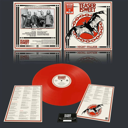 the album cover for Teaser Sweet - Night Stalker - Red [Colored Vinyl] (Red) [Download Included]