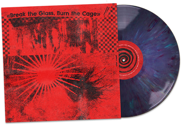 the album cover for Break The Glass Burn The Cage / Various (Colv) - Break The Glass Burn The Cage / Various [Colored Vinyl]