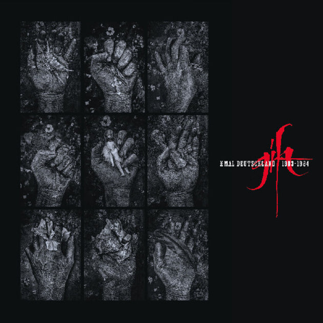the album cover for Xmal Deutschland - Gift The 4ad Years [3LP Deluxe Edition Clear Red Vinyl]