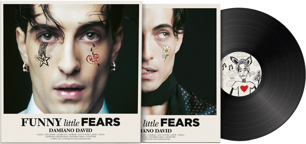 the album cover for Damiano David - Funny Little Fears