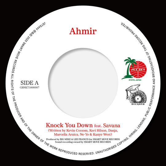 the album cover for Ahmir - Knock You Down / So Sick