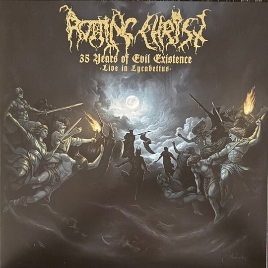 the album cover for Rotting Christ - 35 Years Of Evil Existence: Live In Lycabettus
