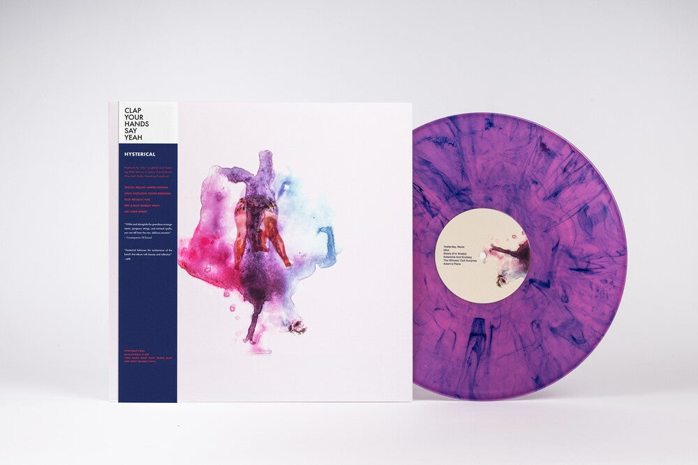 the album cover for Clap Your Hands Say Yeah - Hysterical - Blue (Blue) [Colored Vinyl]