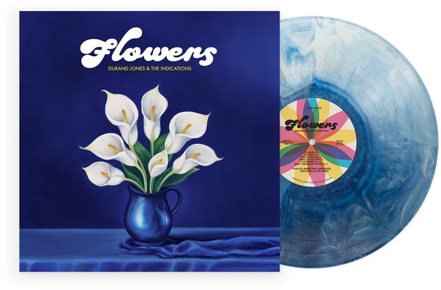 the album cover for Durand Jones  & The Indications - Flowers - Blue (Blue) [Colored Vinyl]