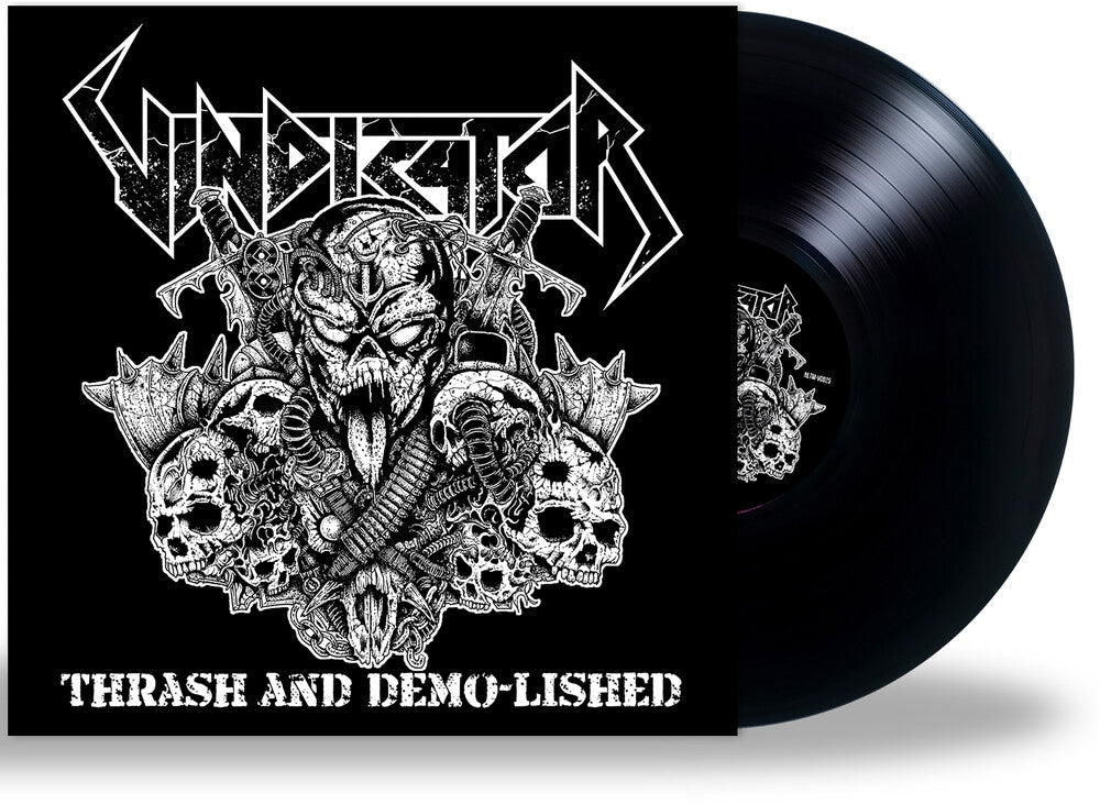 the album cover for Vindicator - Thrash and Demo-Lished