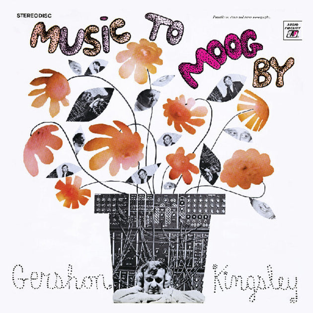 the album cover for Gershon Kingsley - Music To Moog By (W/Book) [Colored Vinyl] [Deluxe]