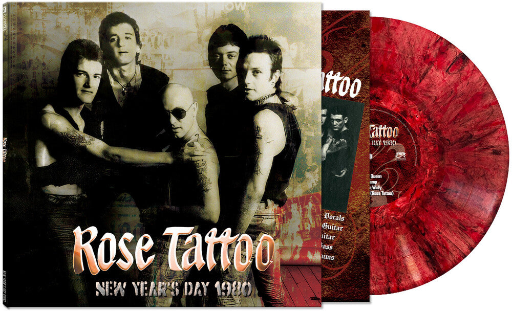 the album cover for Rose Tattoo - New Year's Day 1980 [Colored Vinyl] [Limited Edition] (Red)