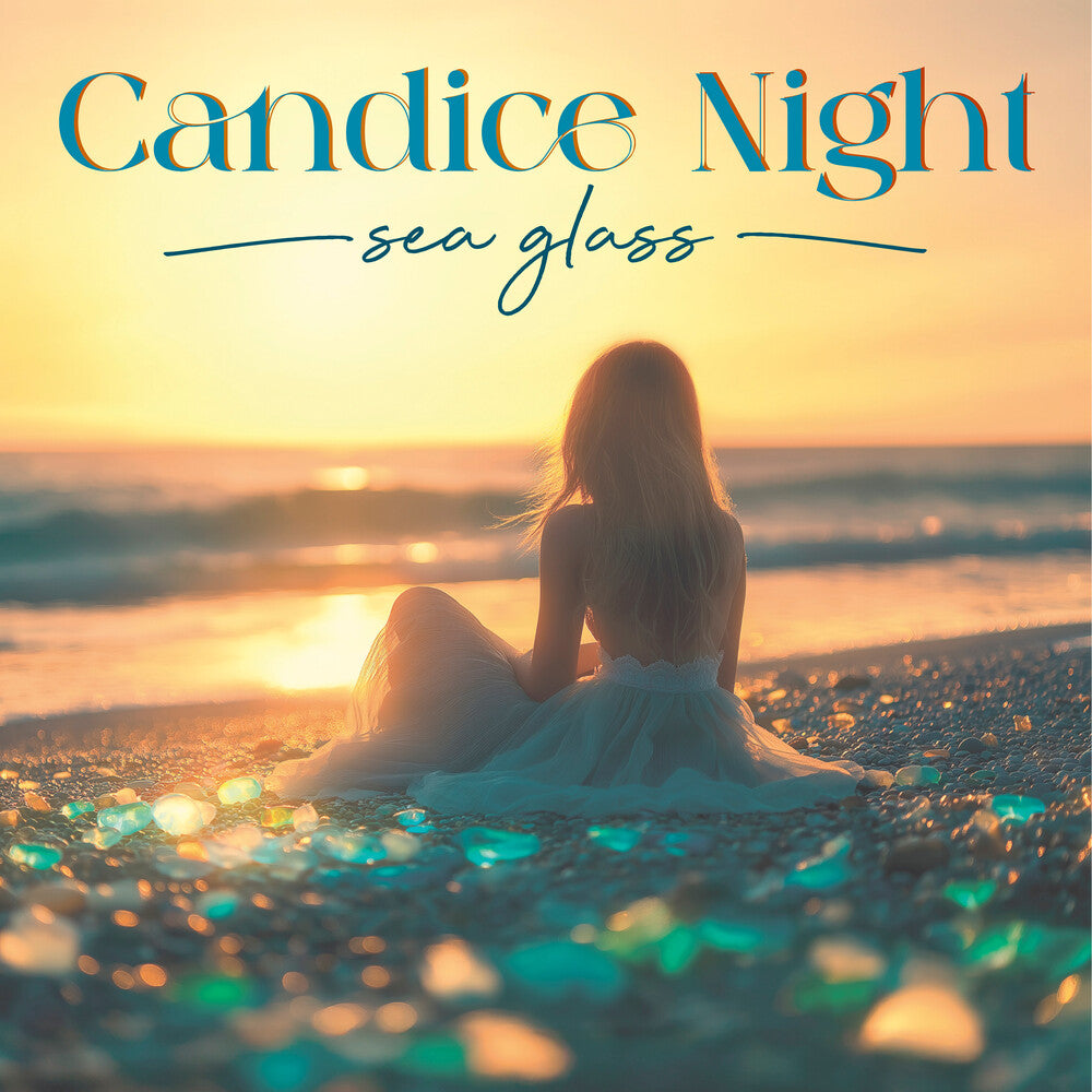 the album cover for Candice Night - Sea Glass [LP Coke bottle green]