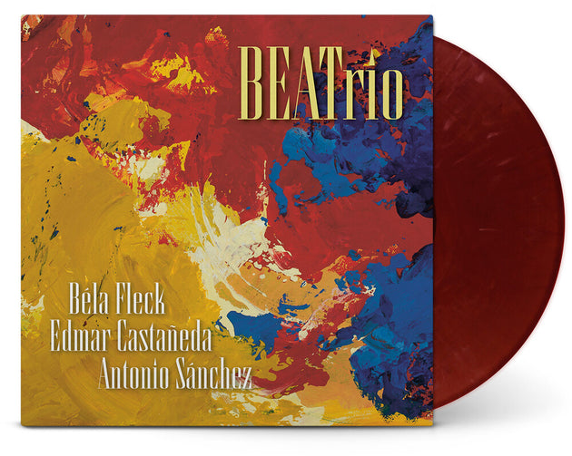 the album cover for Bela Fleck, Edmar Castaneda, &amp; Antonio Sanchez Trio - BEATrio [LP Red Eco-Mix]